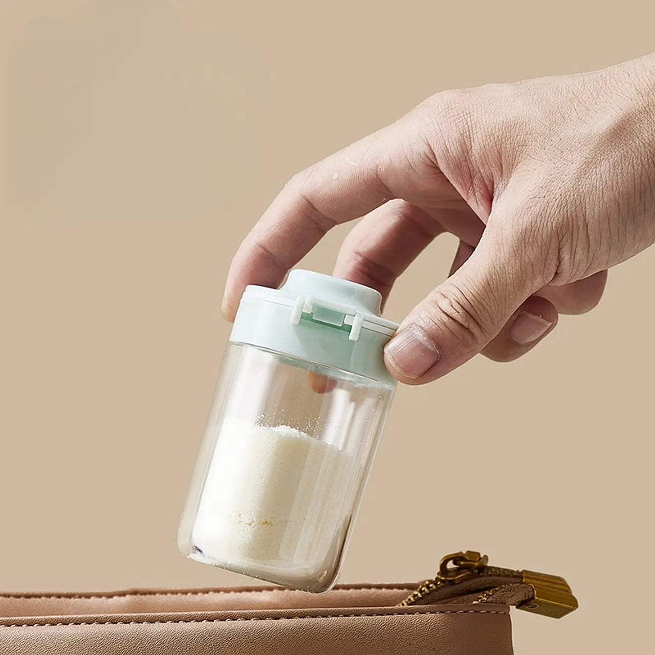 Dosificador de Leche en Polvo para Guagua | Hermético y Portátil